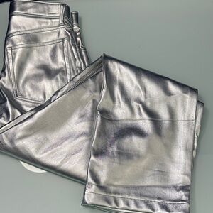 Abercrombie & Fitch Silver Straight Leg Pants